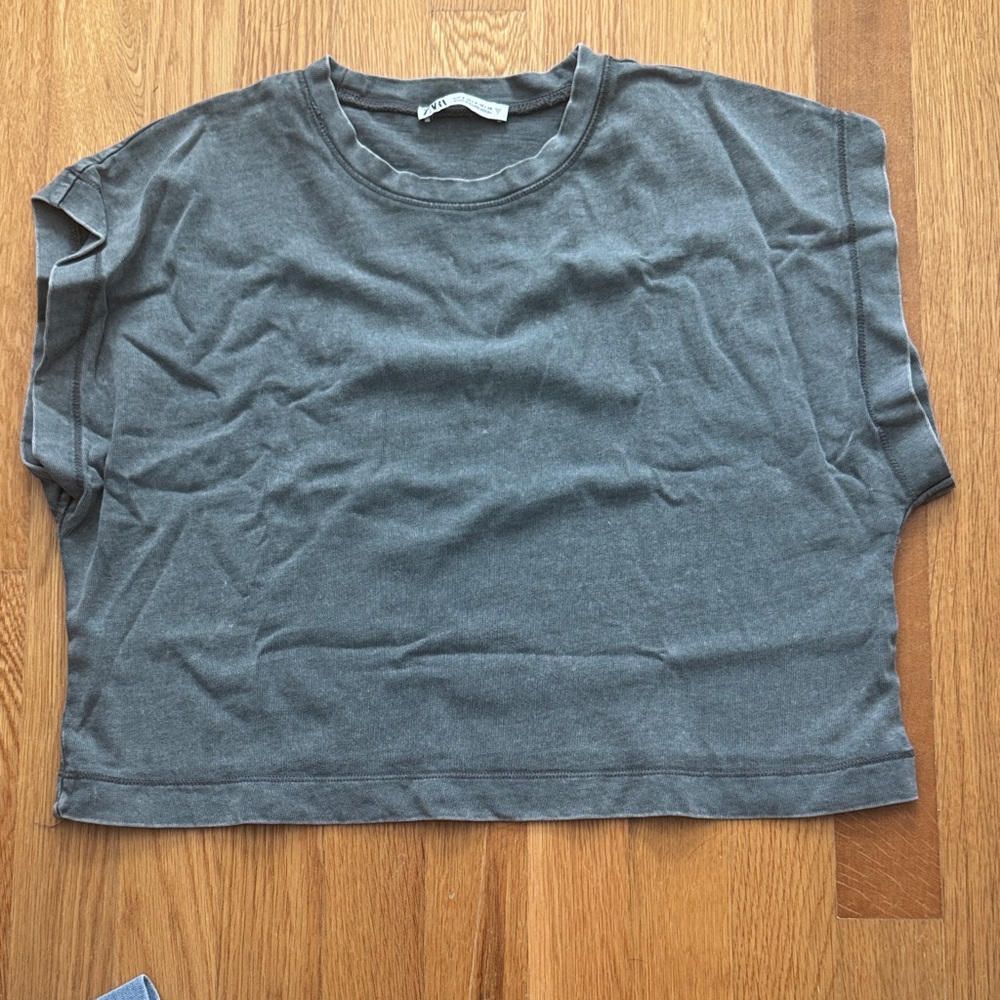 Zara Charcoal Muscle Tee